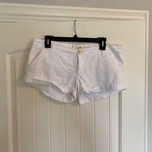 Hollister white shorts